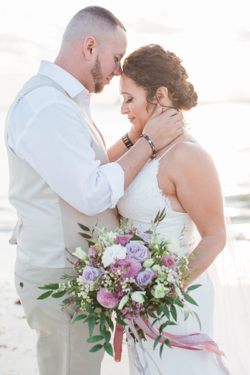 Romantic Lavender Beach Wedding Vow Renewal Ft Myers Florida