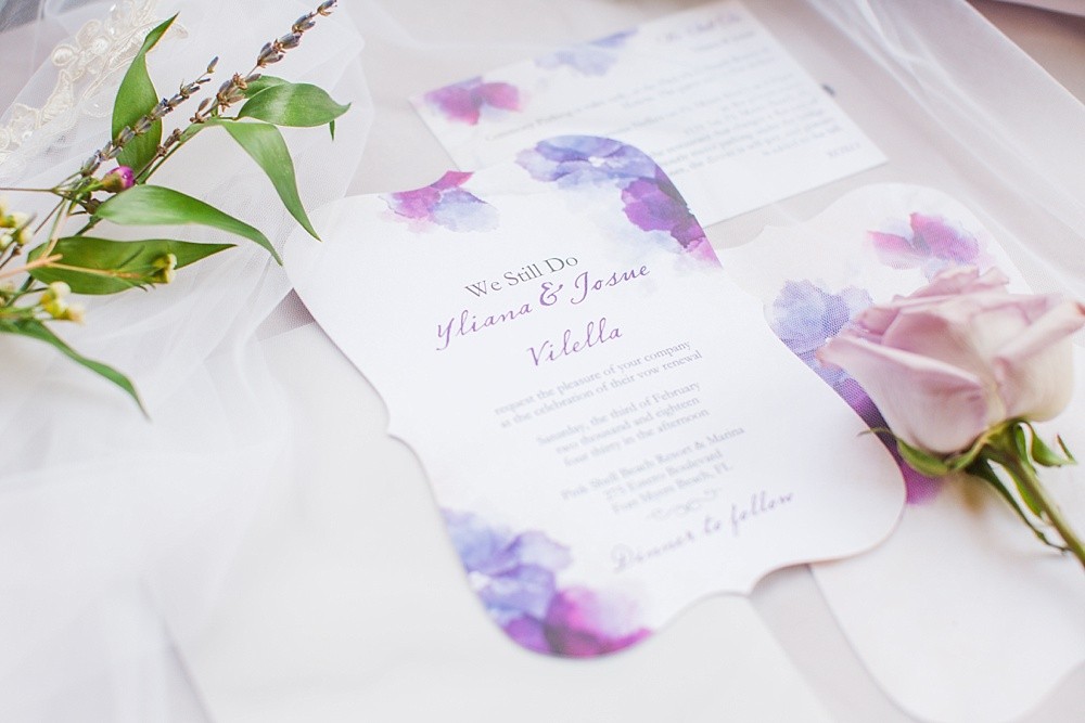 Romantic Lavender Beach Wedding Vow Renewal -Ft. Myers Florida