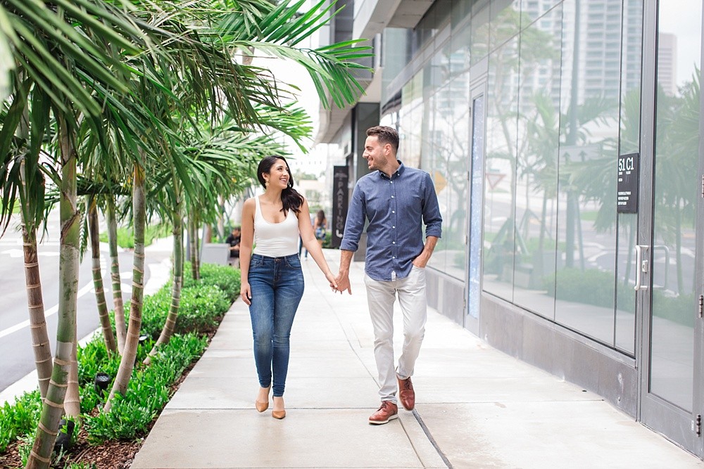 Brickell City Centre Miami Downtown Sunset Engagement Photoshoot